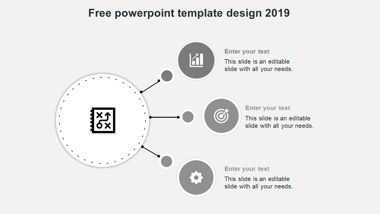 free powerpoint template design 2019-grey